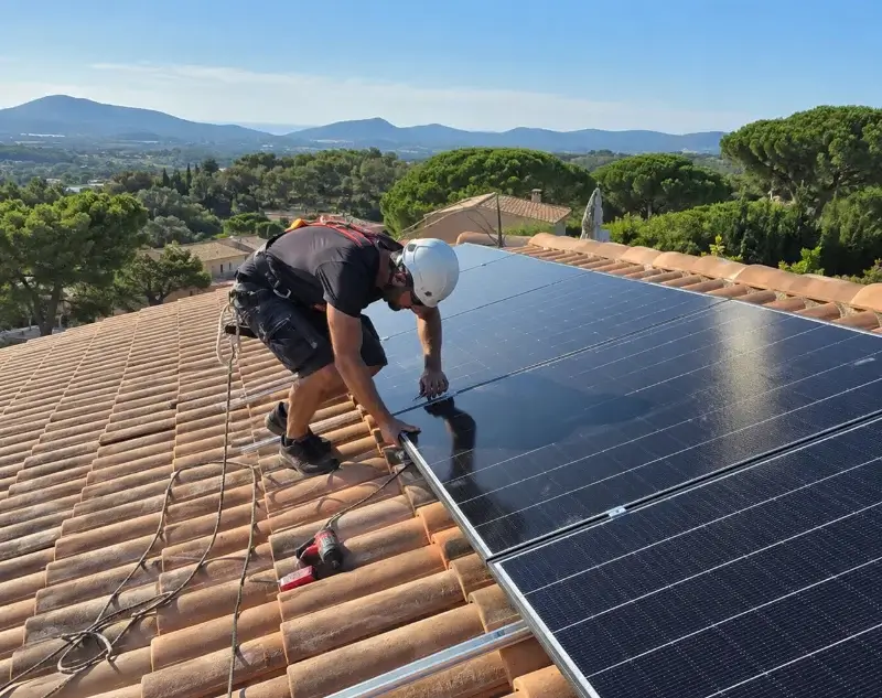 Installateur panneaux solaires Évellys — pose photovoltaïque sur toiture