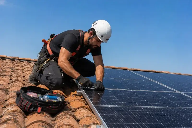 Maintenance et monitoring de panneaux solaires à Évellys